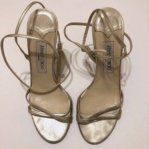 Jimmy Choo Leather Strappy Sandal Size 38 USED